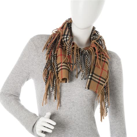 burberry london house check fringe scarf|The Burberry Scarf .